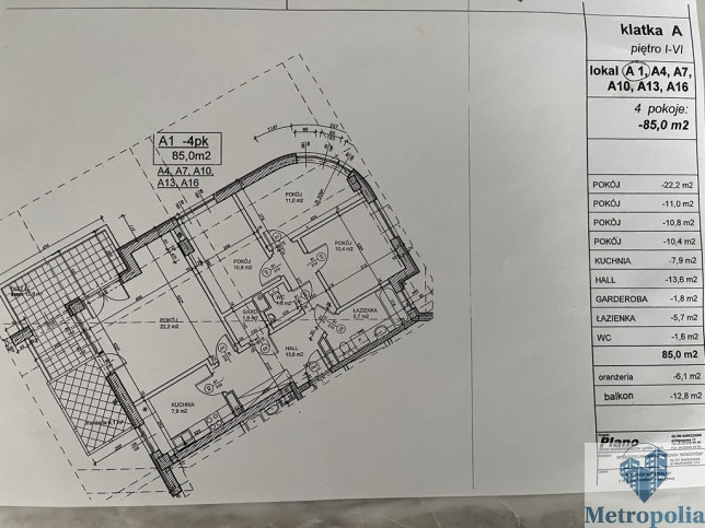 Mieszkanie Wynajem Warszawa Mokotów al.&nbsp;Wilanowska 18